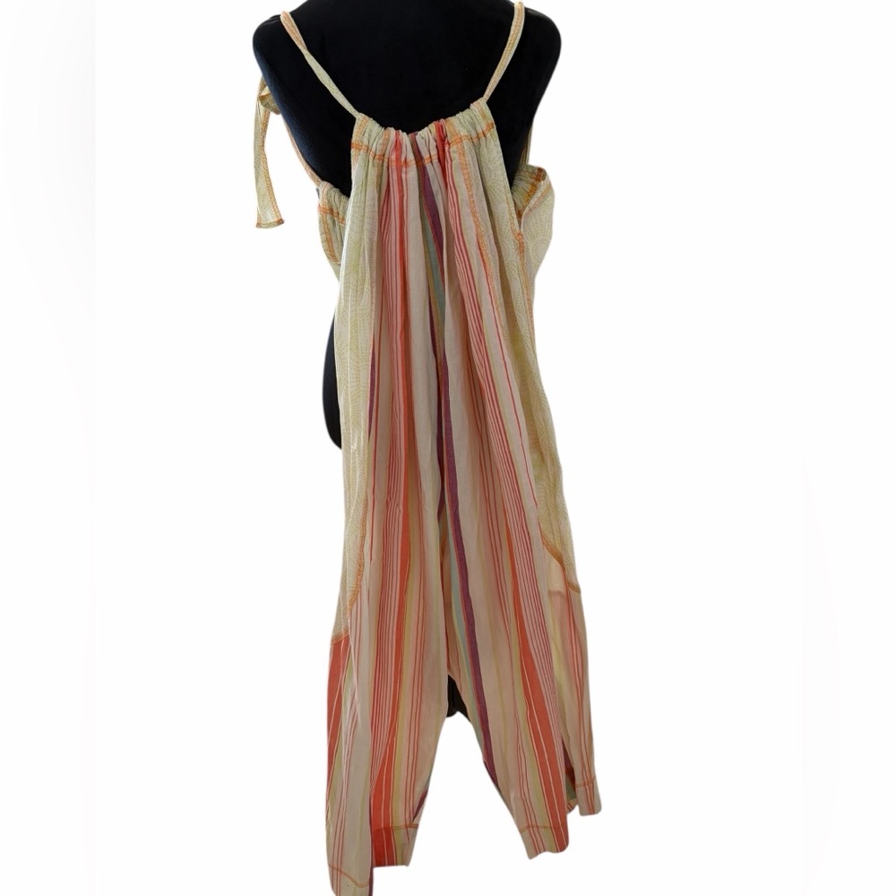 Free People dream in color convertible Yellow Striped Pants/Romper, jumpsuit,NWT - Picture 5 of 8